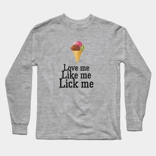 Love Ice Cream Long Sleeve T-Shirt